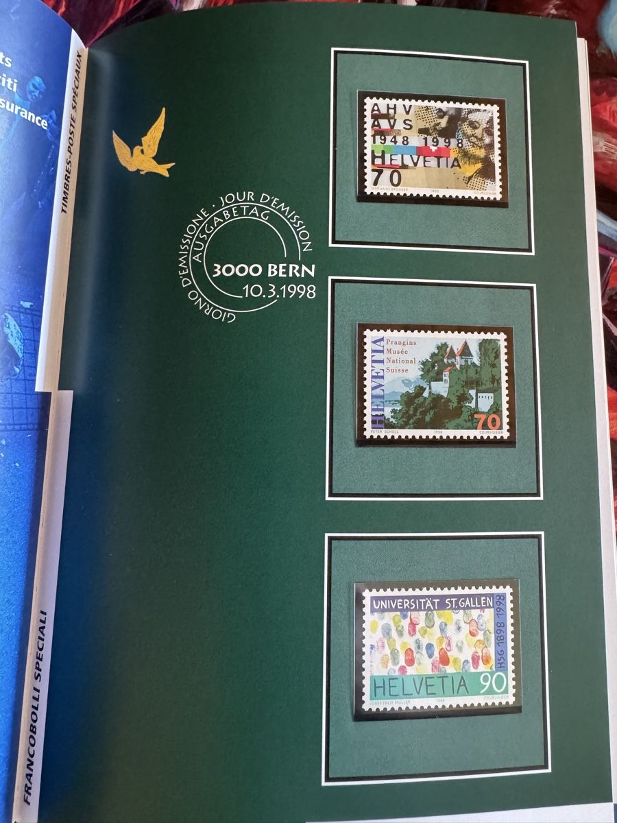 Alle Briefmarken: Schweizer Briefmarken Jahrbuch 1998 – Gebraucht aus Leutwil von Jaxon_withXx 3