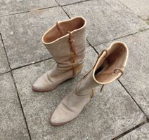 weisse Cowboy Lederstiefel