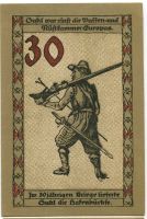 Notgeld "30 Pfennig. Suhl"