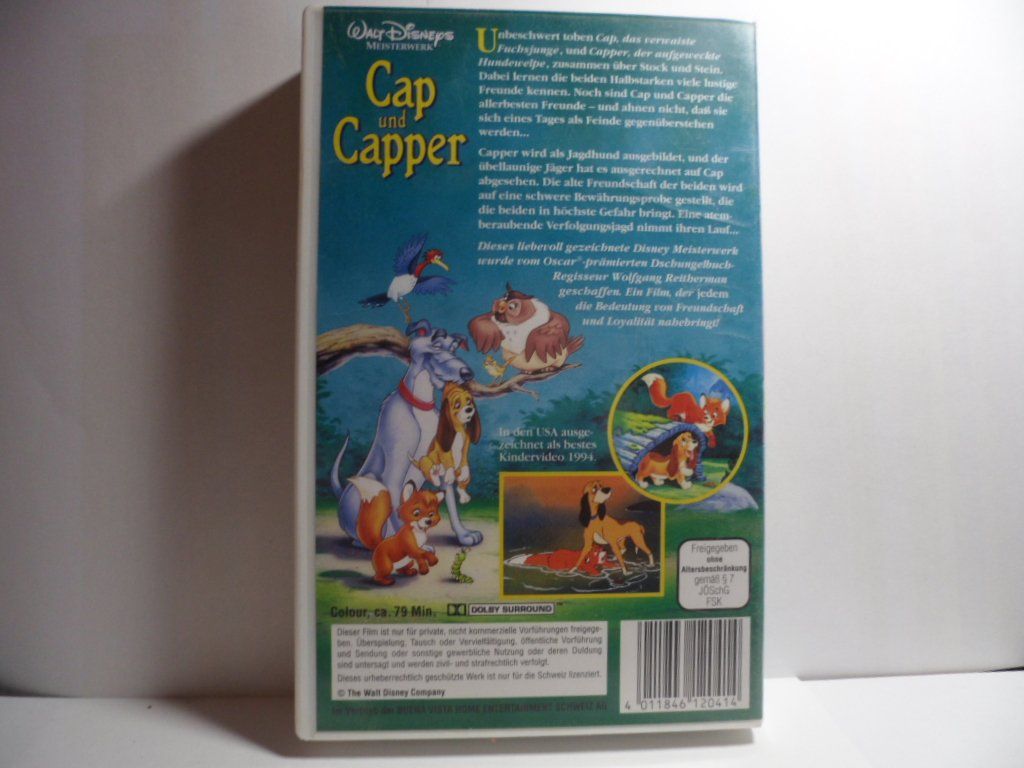 Tutti i VHS: VHS   Walt Disneys    CAP UND CAPPER – Usato da Langnau i. E. venduto da mar_hw58 1