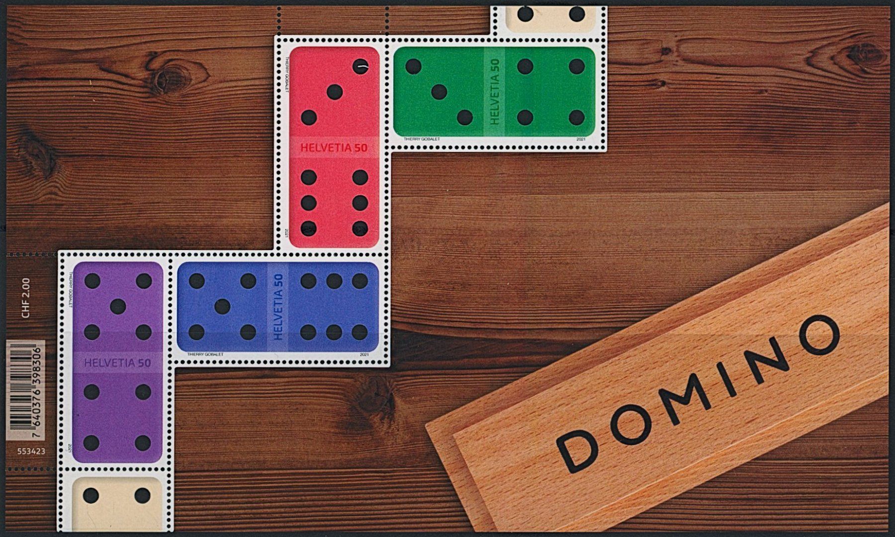 Tutti i francobolli: 2021 - Domino - Block - postfrisch ** – Nuovo (secondo la descrizione) da Schindellegi venduto da leecollect