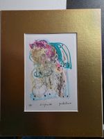 Zeichnung Aquarell 1991 signiert