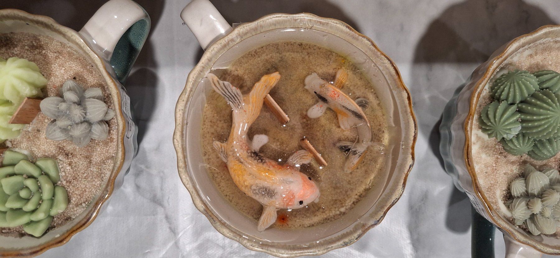 Candele: Dekorative Kerze mit Goldfischen-Einzigartiges Design! – Usato da Bülach venduto da cor_nfm8 1