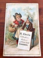 Antike Werbekarte M. Eberle Lebkuchen Einsiedeln um 1900