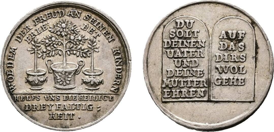 Medaillen: Médaille religion not datée 4ème commandement – Gebraucht aus Meyrin von menelaos77