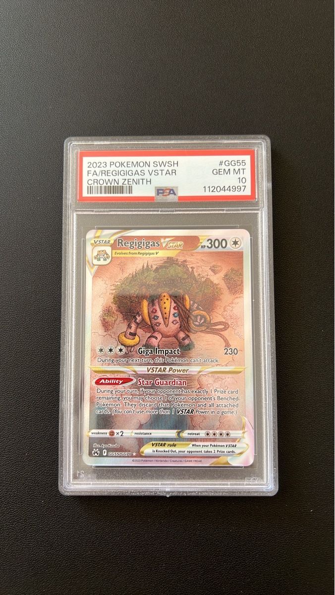 Pokémon Sammelbilder & Trading cards: Regigigas VSTAR GG55 Crown Zenith PSA 10 – Neu (gemäss Beschreibung) aus Stans von RemoZimmermann