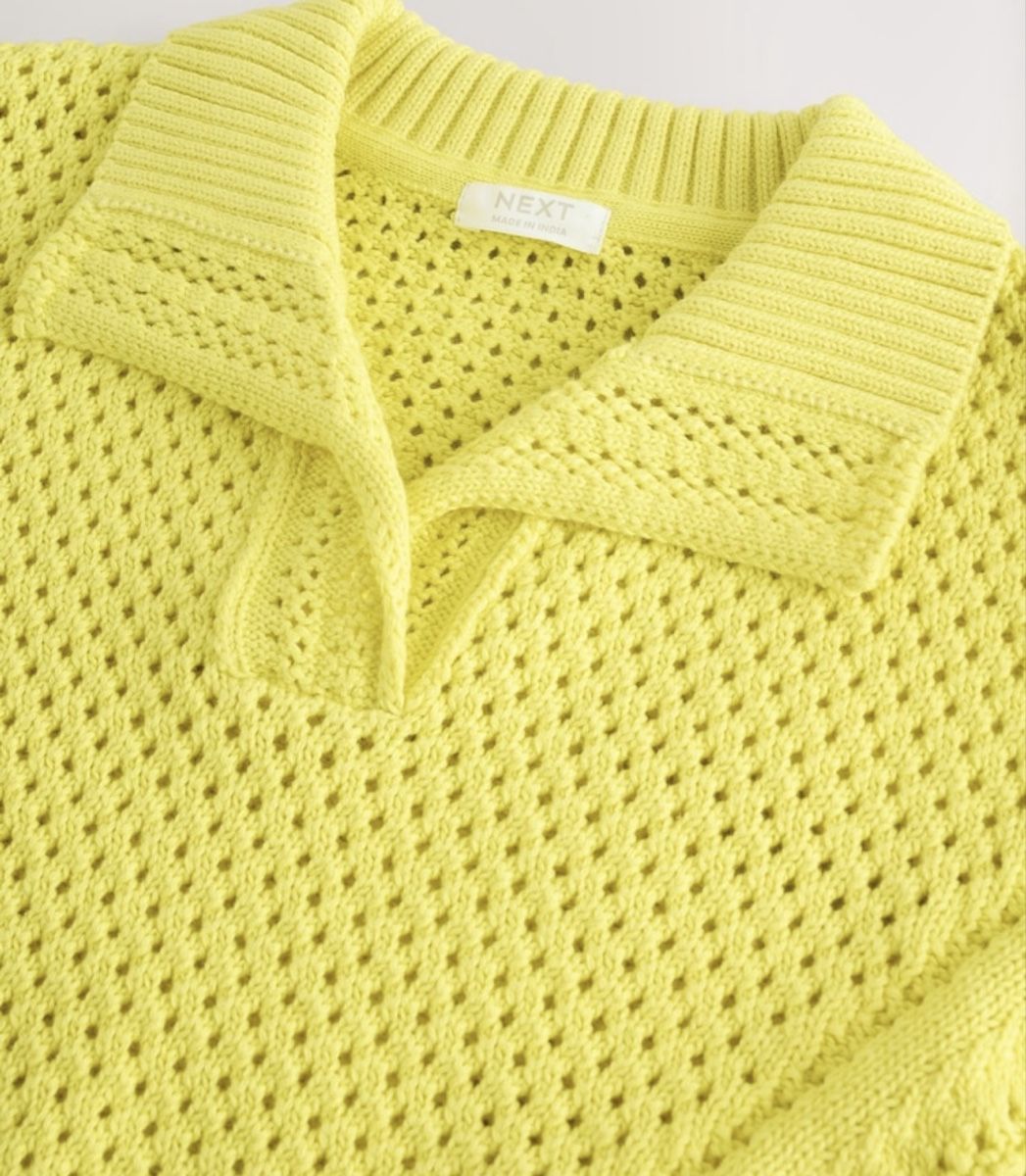 Next Maglioni & Felpe: Knitted collar lime green age 6-7 – Nuovo e nell'imballaggio originale da Oberglatt ZH venduto da Sale12 2