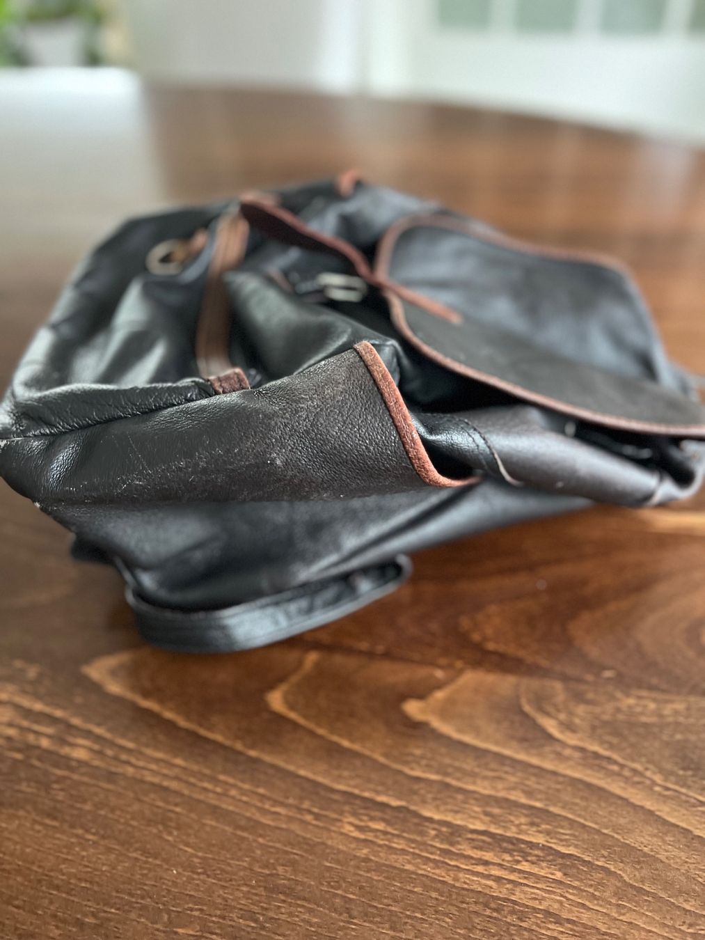 Zaini: Schöner Lederrucksack braun – Usato da Ebmatingen venduto da Mistelu 3