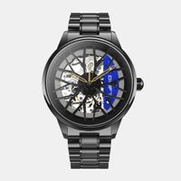 DriftElement Motorsport Felgenuhr Automatik Blau
