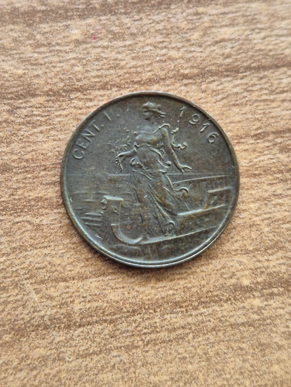 Alle Münzen: Italien - 1 Centesimo 1916 - selten! – Gebraucht aus Mels von Goldenfalcon 1
