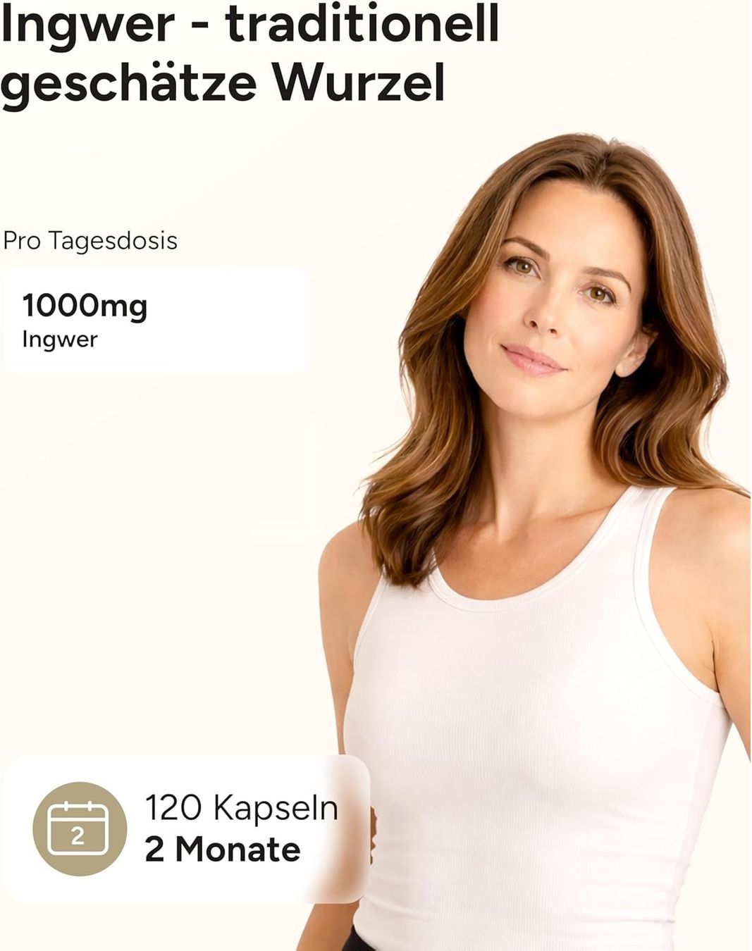 Cibi & Specialità: Ingwer Kapseln 1000mg 2 Monate Vorrat – Nuovo e nell'imballaggio originale da Suhr venduto da SchnapperCH 1