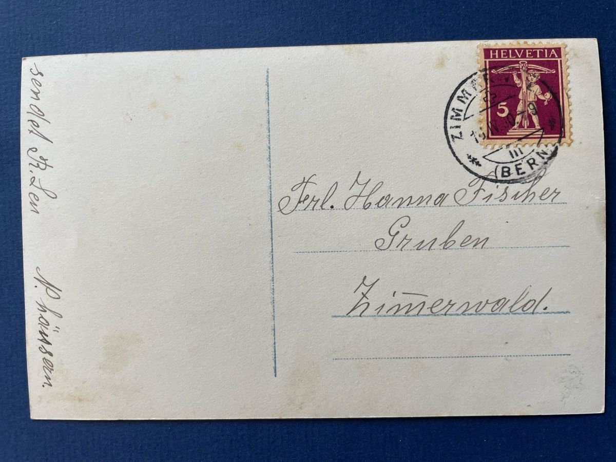 Ansichtskarten: Antike Ansichtskarte Konfirmation mit Engel, Zimmerwald 1930 – Gebraucht aus Neuhausen am Rheinfall von Arielle55 1