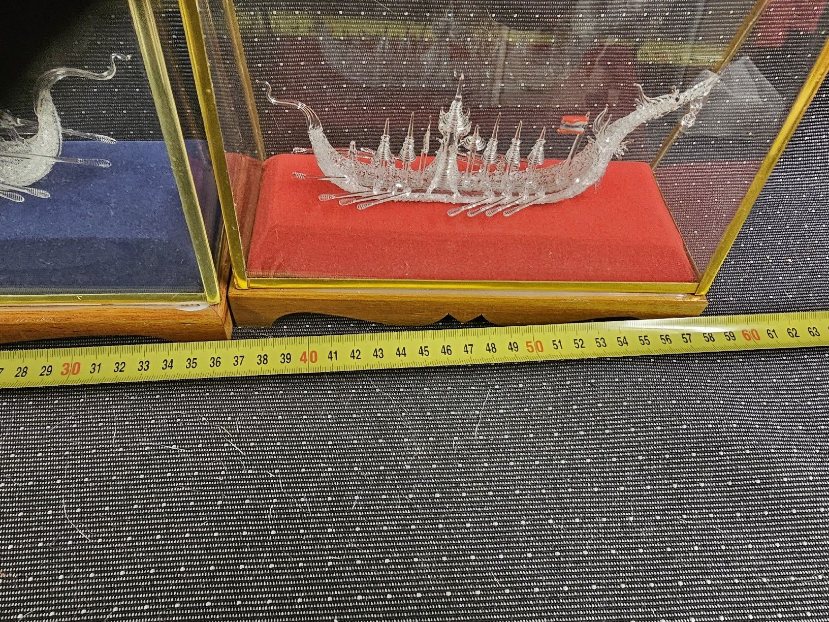 Statuette: Glasvitrine Drachenboot  Schiff Boot Deko Figur – Usato da Mümliswil venduto da Mizzi77 4