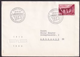 Eisenbahn Sonderbrief S. 559 Kandersteg 22.6.1963