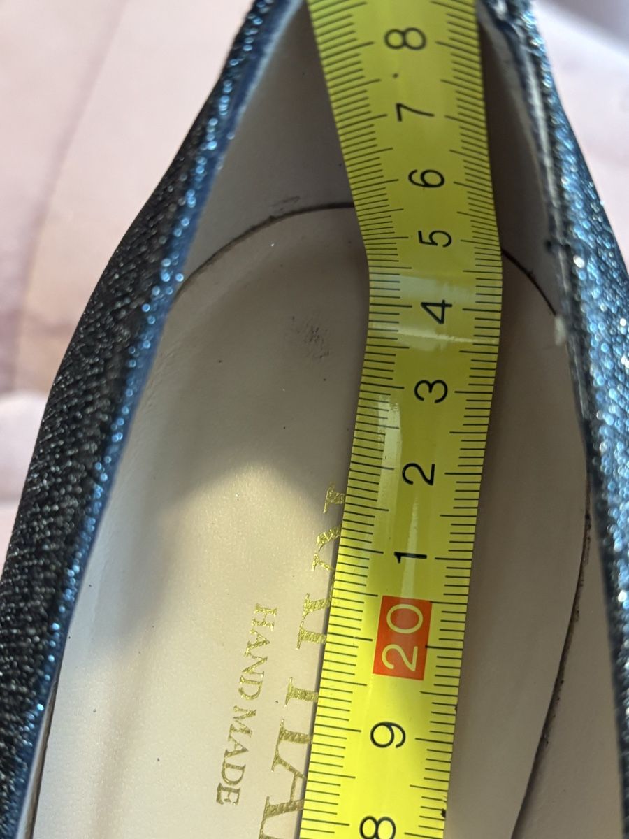 Scarpe da donna: Hand made, leather shoes, silver, 39 – Nuovo (secondo la descrizione) da Gersau venduto da Hedgie21 6