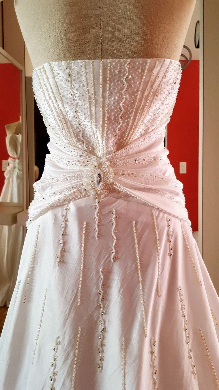 Vestiti: Brautkleid, ivory, Gr. 46 AUSVERKAUF!! – Nuovo e nell'imballaggio originale da turbenthal venduto da lory300zx 4