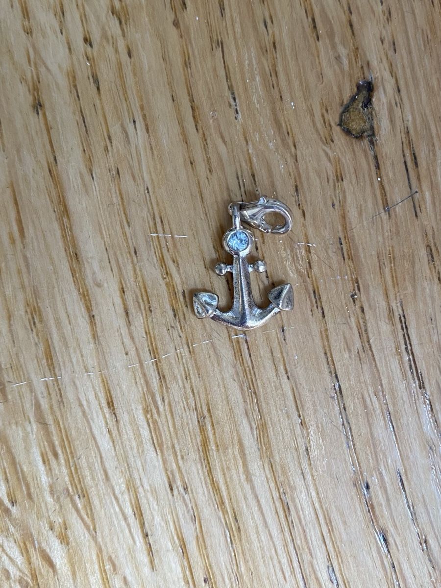 Anhänger: Silberner Anker Charm/Anhänger mit blauem Stein – Gebraucht aus Bern von Liv_45nl