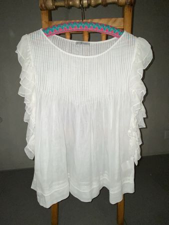 Damen Bluse von Hunkydory weiss Grösse S guter Zustand