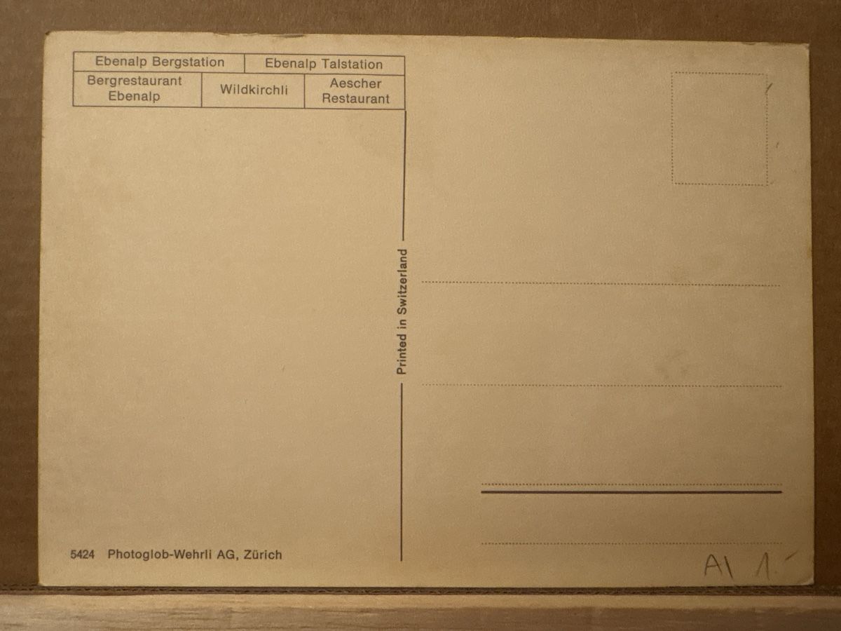 Cartoline postali: AK von Ebenalp Wildkirchli – Usato da Rümlang venduto da Kartenpost1 1
