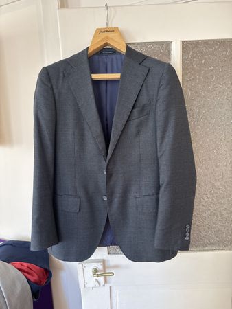 Herren Sakko "Lazio" Gr. 46, Stoff Vitale Barberis Grau