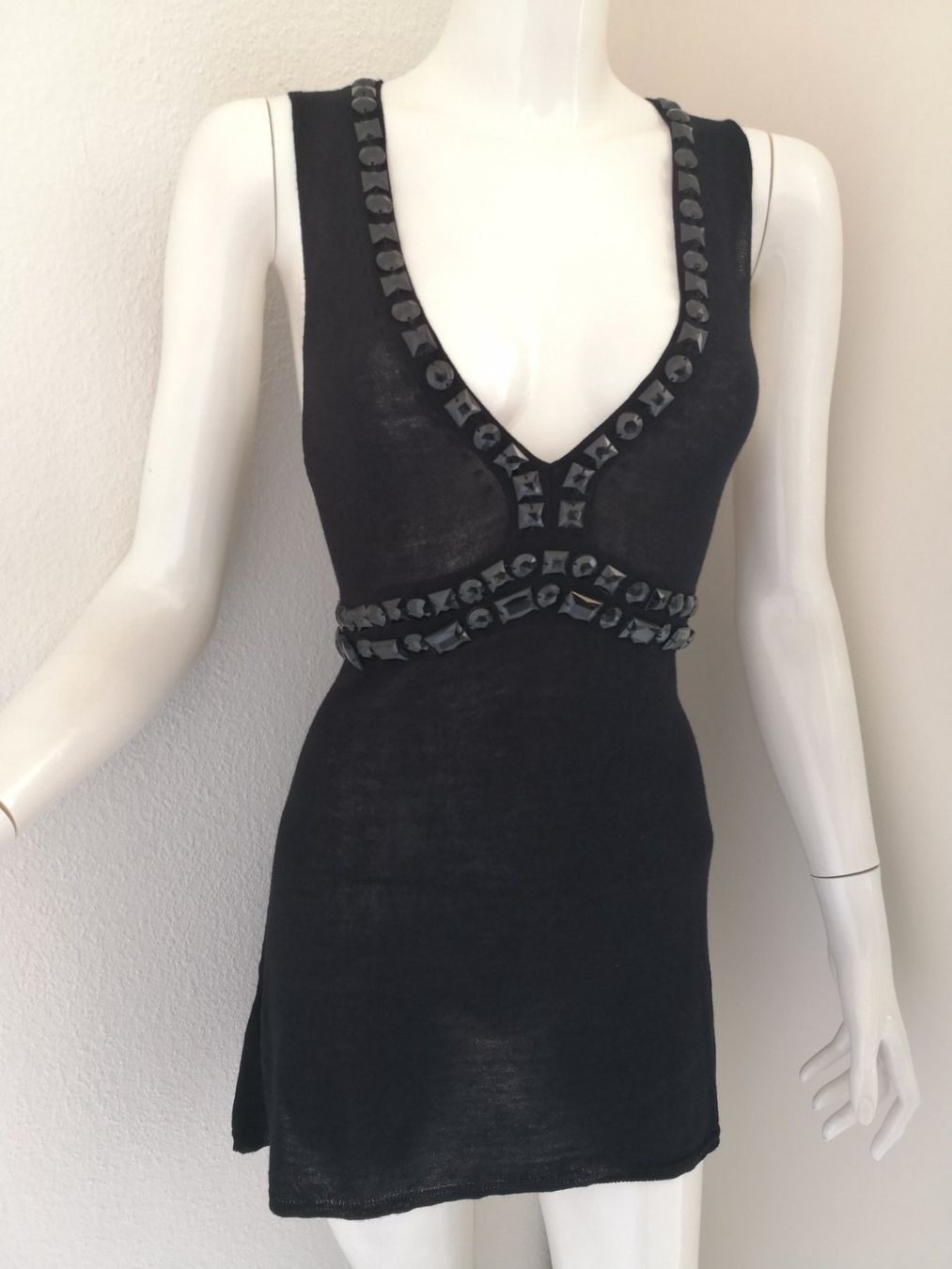 Mango Top: 🤩MANGO SUIT STRICK-TOP SCHWARZ MIT STEINEN – Nuovo (secondo la descrizione) da Olten venduto da Naja-Twins-Twins 4