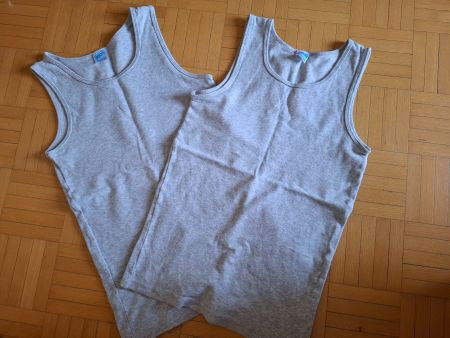 2x Unterhemd 158/164 Grau