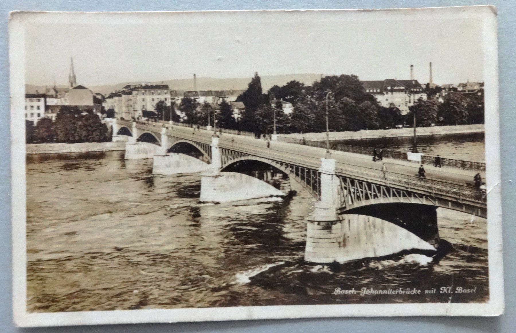 Cartes postales: Basel, Johanniterbrücke mit Kl. Basel – Défectueux à Fétigny par Billy2miny