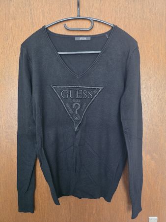 Guess Pullover V-Ausschnitt schwarz Grösse M guter Zustand