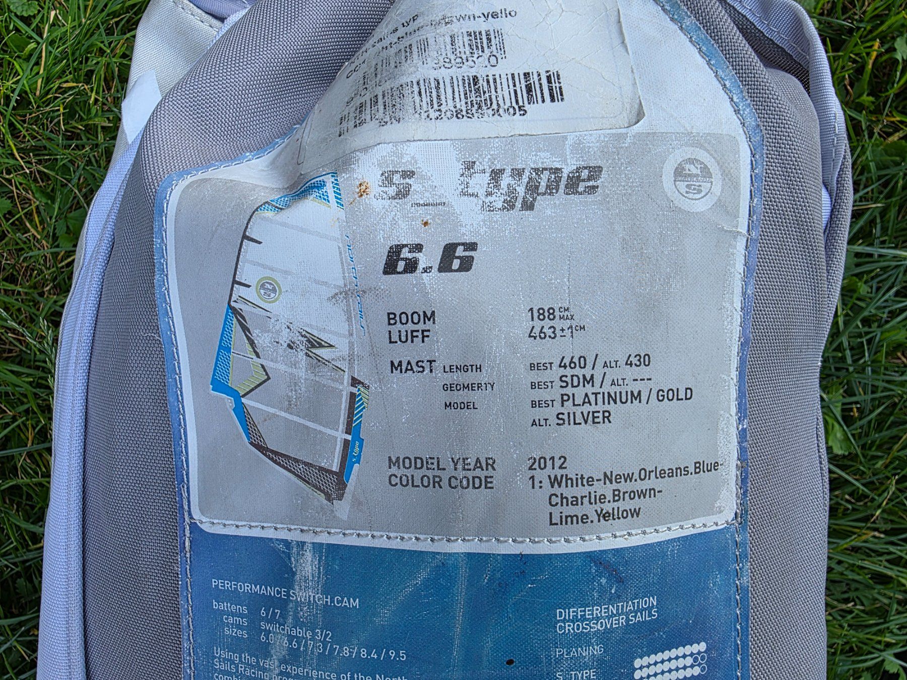 North Sails Surf: Windsurfsegel North S_Type 6,6 – D'occasion à Buchs SG par swisssurfer007 4