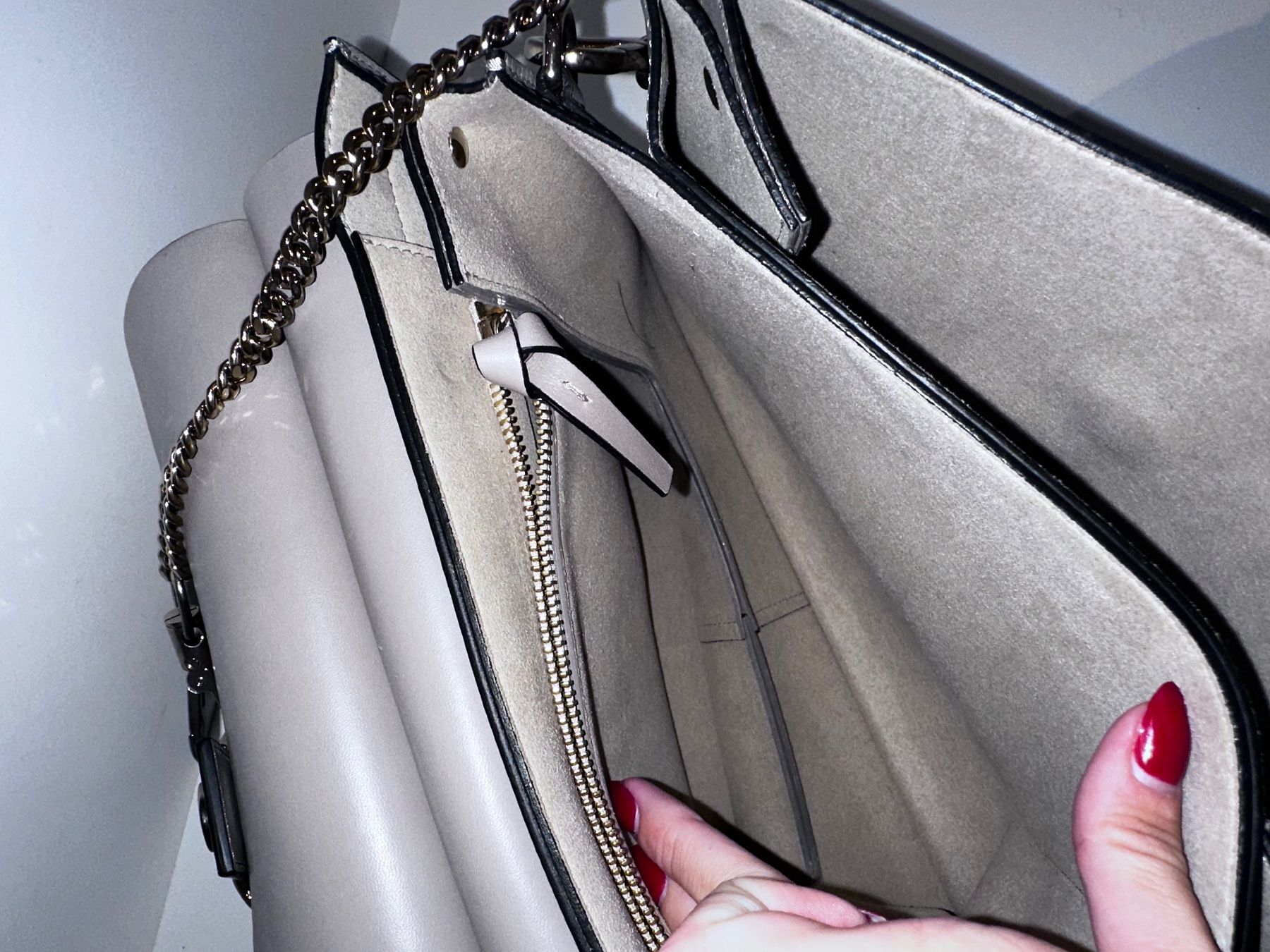 Chloé Borse da donna: Chloé Faye Bag in Beige/Grau – Nuovo (secondo la descrizione) da Bubikon venduto da V_TINA 7