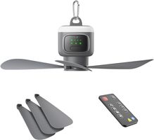 Tragbarer Deckenventilator mit Licht und Fernbedienung