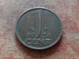 PAYS-BAS  Nederland  1  Cent  1954  (P)