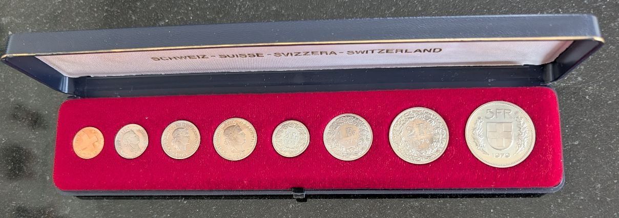 Tutti le monete: Münzsatz Schweiz 1979 pp – Nuovo (secondo la descrizione) da Arch venduto da coinsandmore 1