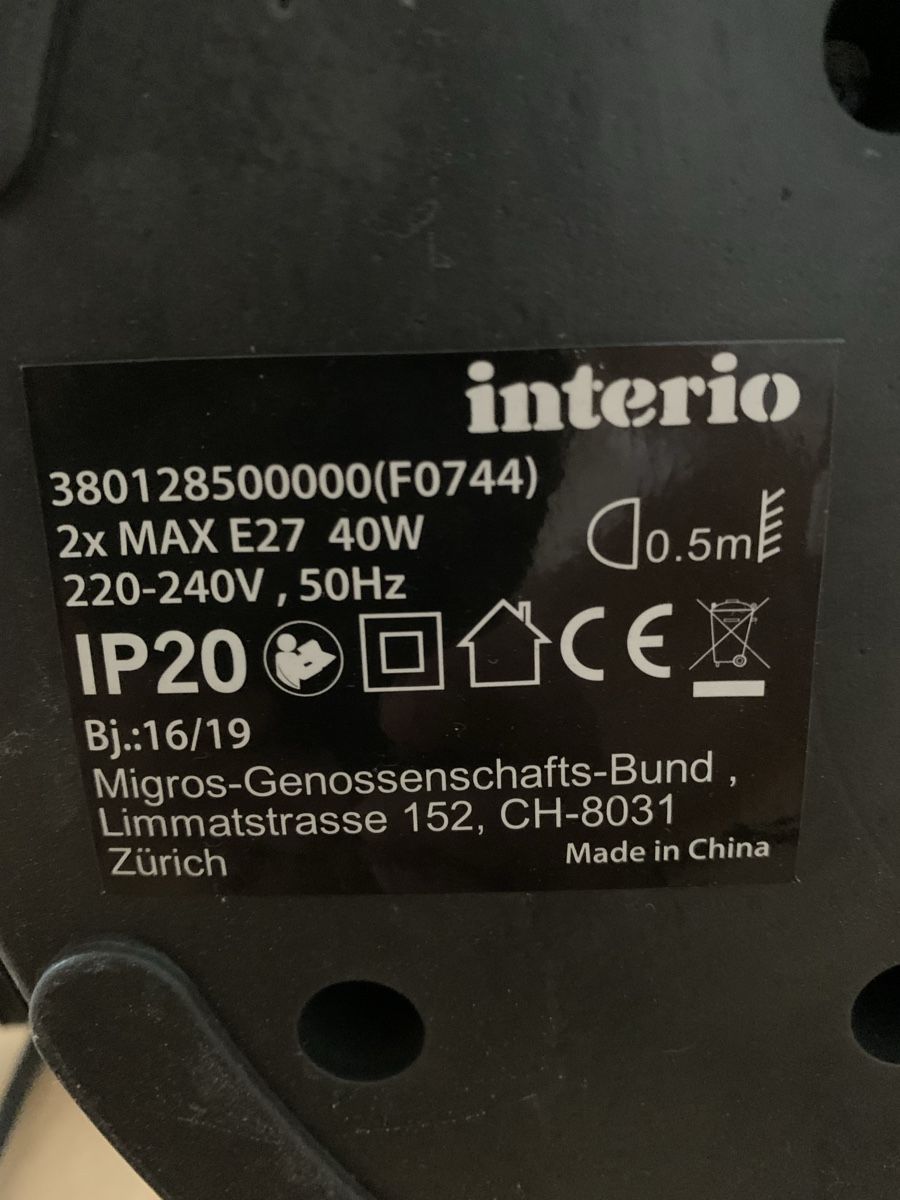 Interio Lampes: Stehlampe Interio – D'occasion à Stansstad par goodmorninglucerne 2