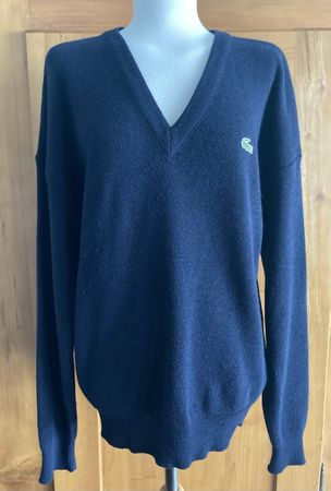 Lacoste V- Neck 51% Wollpullover Gr.5/M/L