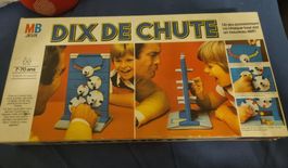 Jeu de société vintage MB Dix de Chute, complet, bon état