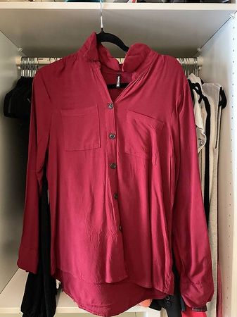 Camicia rossa lunga