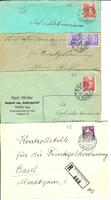 Alte Briefe AR 4St. Charge; Niederteufen Teufen Schützengart