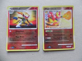 2 Pokémon Sammelkarten 2008 Text Deutsch je 100 KP glänzend
