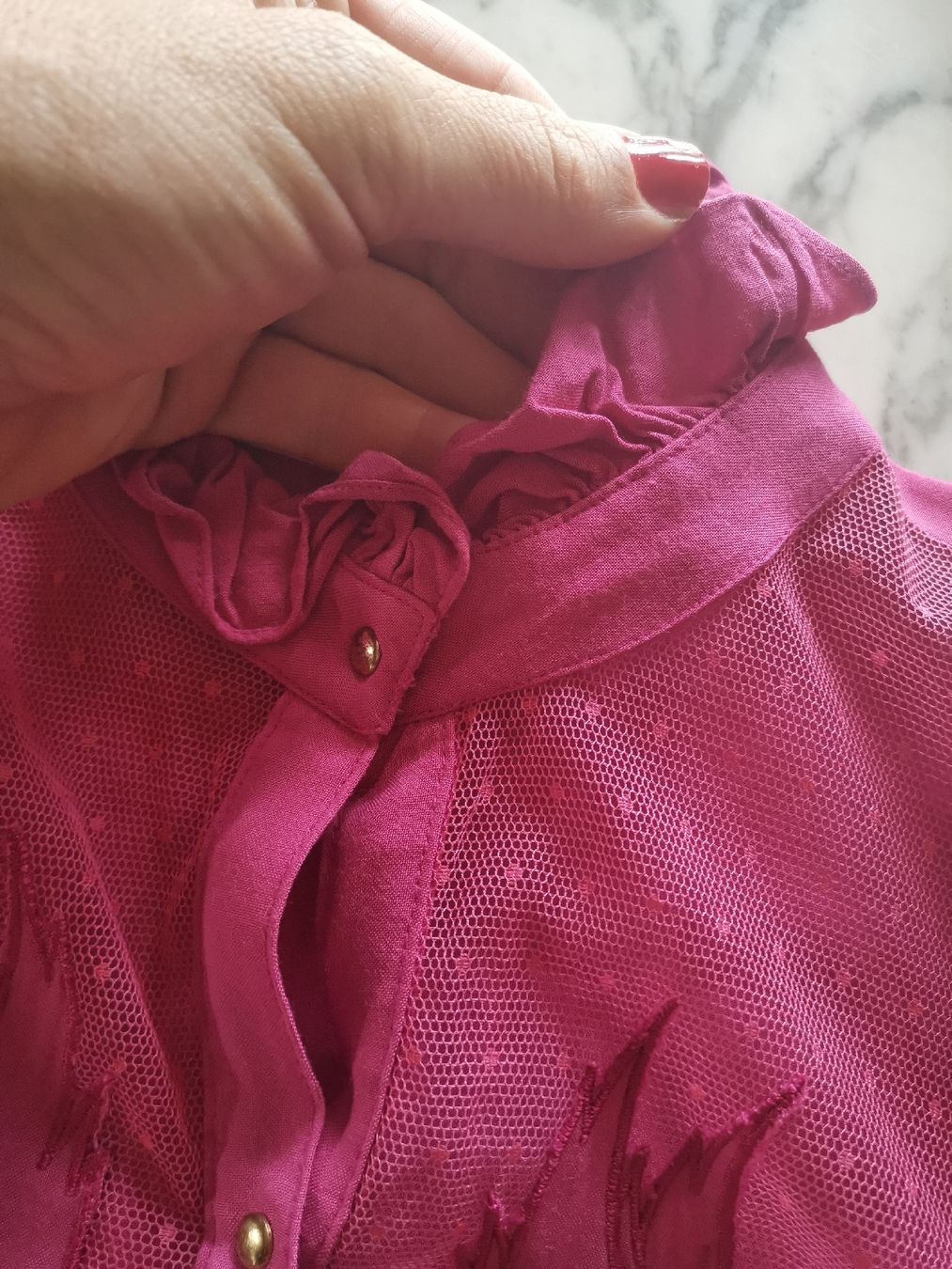 Camicette: Vintage Bluse Emanuelle, Vogelmotiv – Usato da Uerikon venduto da pink_flamingo 7
