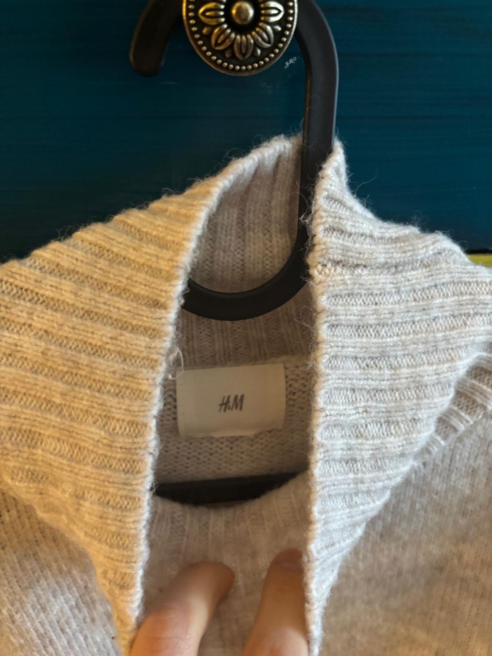 H&M Vestiti: H&M Strickkleid, Rollkragen, Beige, Grösse L – Usato da Bülach venduto da reaos 2
