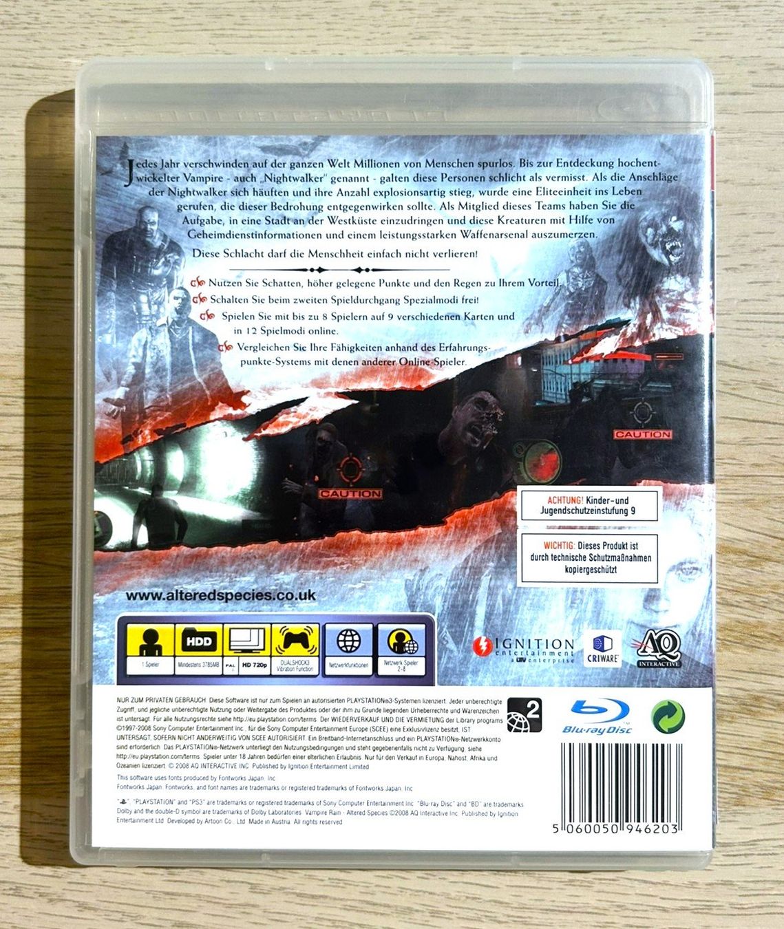 Sony Giochi: Vampire Rain Altered Species PS3 – Usato da St. Gallen venduto da Alpine.Arcade 1