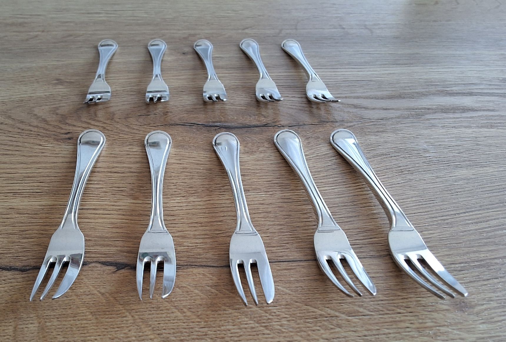 Gabeln: 10 antike Dessertgabeln (Silber 934) – Gebraucht aus Oftringen von Waltereg 2