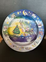 Diddl Weihnachts Teller, , Metall, blau