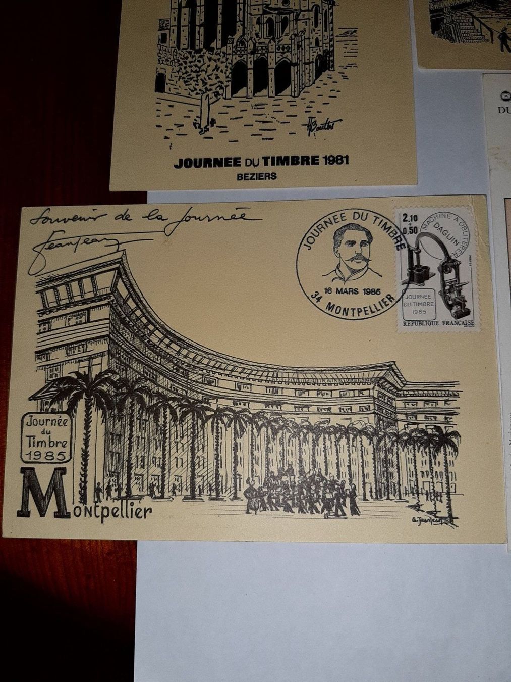 Cartoline postali: 4 cartes postales journee du timbre – Nuovo (secondo la descrizione) da Le locle venduto da juliensaran 2