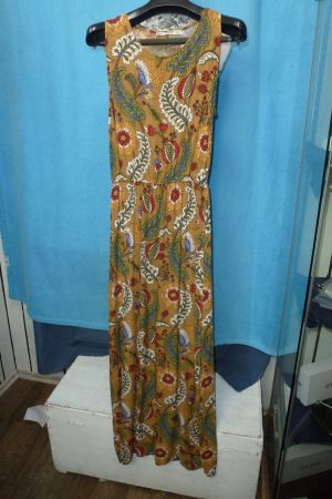 MISELL HIPPIE KLEID OHNE ARM GR S BAUMWOLLE BUNT SOMMER
