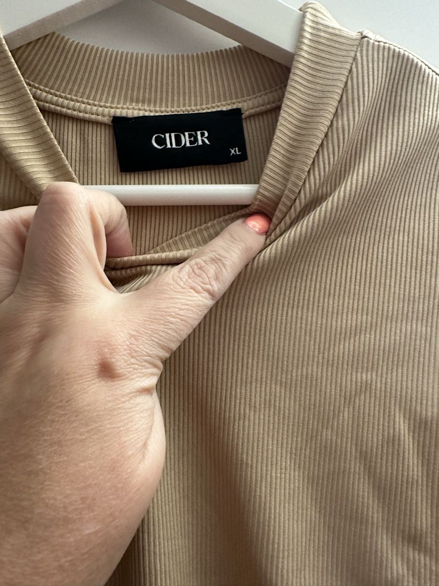 Top: Top Cider beige a coste taglia XL – Usato da Mendrisio venduto da ketolin 1