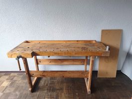 Hobelbank Sjöbergs professionell Holz Werkbank 150x83x60cm