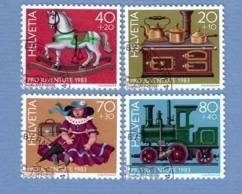 Tous les timbres: 1983 PJ.Marken ET+ V.Stempel Tabs + Gumm – Neuf (Voir description) à Bützberg par Die.6.a 1