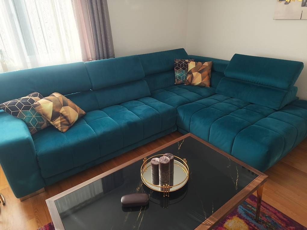 Divani: Exklusives Ecksofa in Salsa Petrol – Usato da Sirnach venduto da matclay